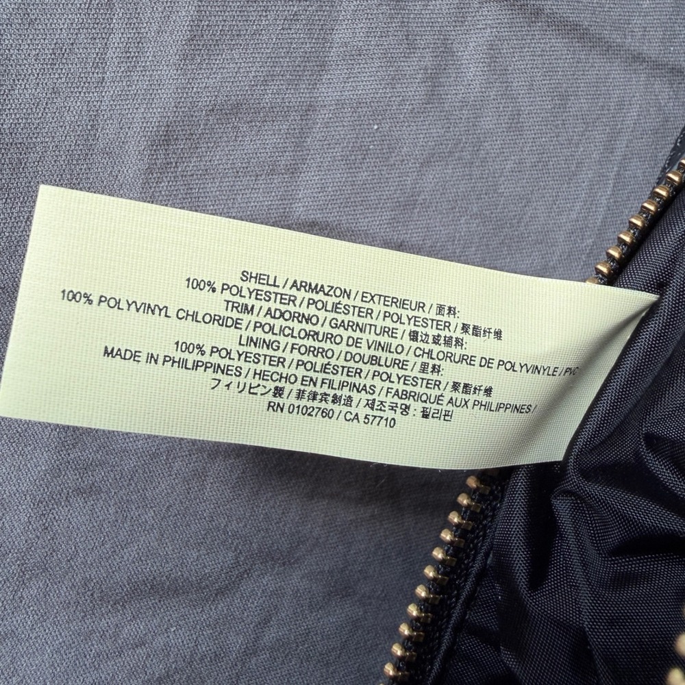 Kate Spade Black White Striped Cosmetic Bag Makeup Pouch Travel Case RN0102760 - Picture 6 of 9